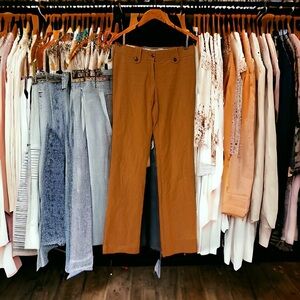 Tory Burch Cotton and Linen double lined pants. Great spring/summer fit. SZ0
